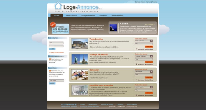 Petites annonces immobili&egrave;res